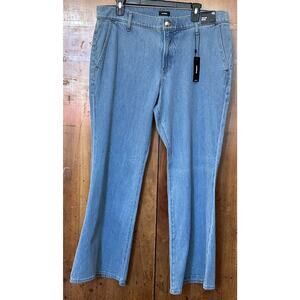 Express 70’s Flare Mid Rise Light Wash Jeans Size 14 Short NWT Hippie Boho